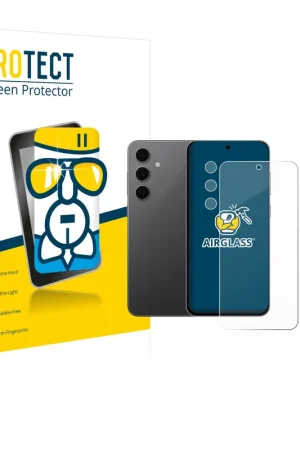 BROTECT AirGlass Protection d'écran en verre pour Samsung Galaxy S24 FE (Avant+Caméra) Nouvelle Collection