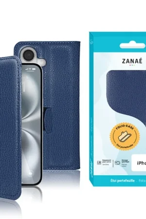 Commande En Gros Étui Portefeuille Zanae Marine pour iPhone 17