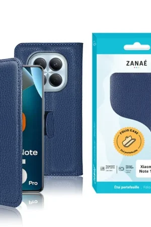 Produit De Marque Étui Portefeuille Zanae Marine pour Redmi Note 15 Pro 4G