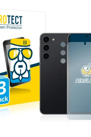Marque 3 Pièces BROTECT AirGlass Protection d'écran en verre pour Samsung Galaxy S23 Plus (Avant+Caméra)