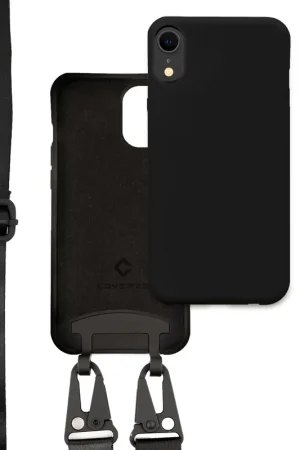 Coverzs Coque silicone à bande épaisse iPhone Xr (noir) Vente Directe
