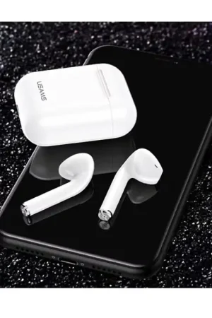 Retour Gratuit Ecouteurs Stéréo Bluetooth USAMS - BLANC