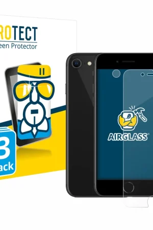 3 Pièces BROTECT AirGlass Protection d'écran en verre pour Apple iPhone SE 2 2020 (Avant+Caméra) Satisfait Ou Remboursé