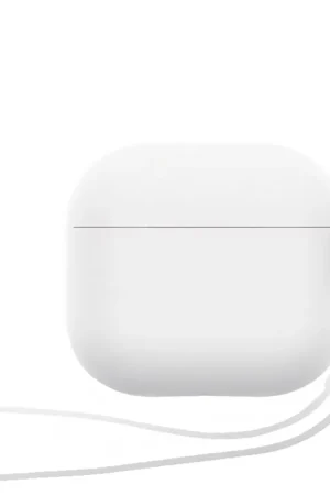 ShieldCase Coque silicone Airpods 4 avec cordon (blanc) Vente Flash