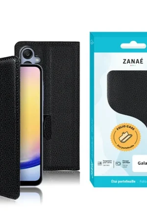 Acheter Direct Etui Portefeuille Zanae Noir pour Galaxy A25