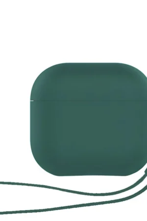 ShieldCase Coque silicone Airpods 4 avec cordon (vert foncé) Quantité Limitée