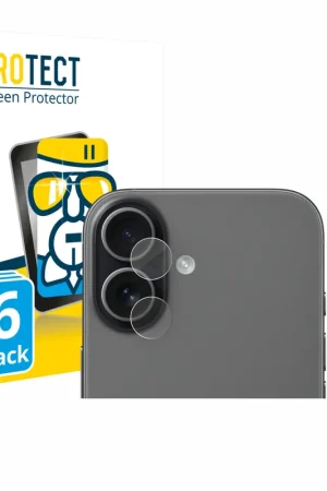 Bon Plan 6 Pièces BROTECT AirGlass Protection d'écran en verre pour Apple iPhone 17 (Caméra UNIQUEMENT)