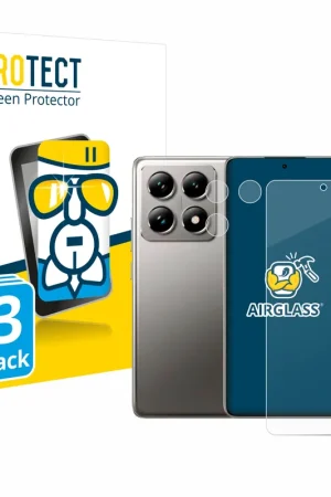 3 Pièces BROTECT AirGlass Protection d'écran en verre pour Xiaomi 14T (Avant+Caméra) Vente Directe