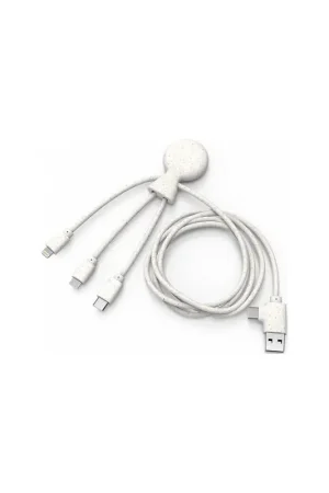 Petit Prix Câble Mr BIO USB Aet USB C vers micro USB & USB C & Lightning 1m Blanc Xoopar