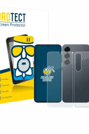 BROTECT AirGlass Matte Protection d'écran en verre mat pour Samsung Galaxy S25 (Avant+Arrière) Satisfait Ou Remboursé