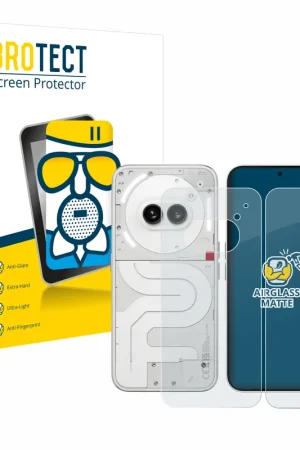 BROTECT AirGlass Matte Protection d'écran en verre mat pour Nothing Phone (2a) (Avant+Arrière) Offre Exclusive