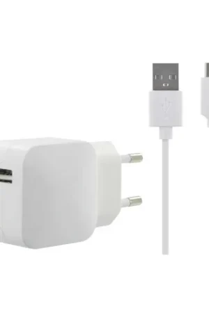 Chargeur secteur pour smartphones et tablettes équipés d’un port USB C (blanc) Offre Limitée