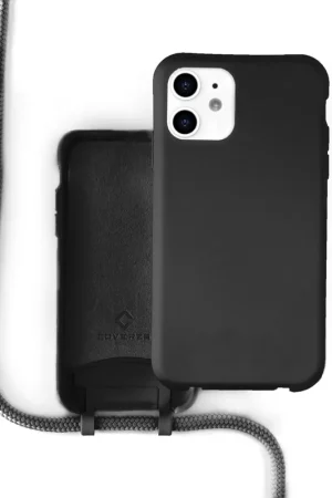 Offre Spéciale Coverzs Coque silicone avec cordon iPhone 11 (noir)