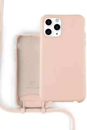 Coverzs Coque silicone avec cordon iPhone 11 Pro (rose) Promotion Saisonnière