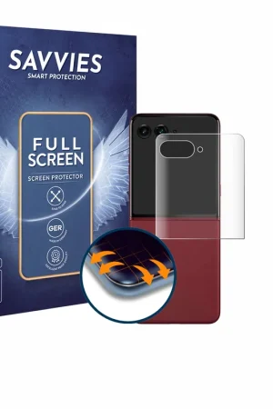 Meilleur Choix 4 Pièces Savvies Full-Screen Protection Ecran pour Motorola Razr 60 Ultra (Affichage arrière)