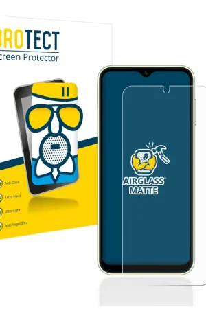 Authentique BROTECT AirGlass Matte Protection d'écran en verre mat pour Samsung Galaxy A14 4G