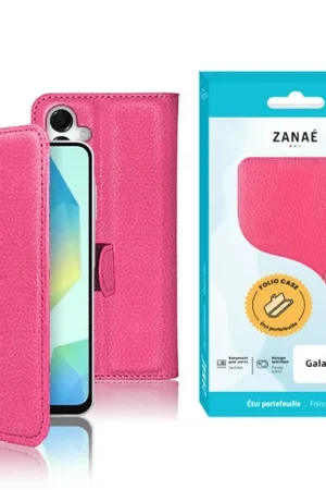 Promotion Etui Portefeuille Zanae pour Galaxy A16 Fushia