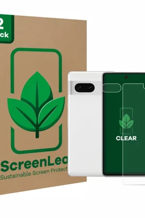 Dernier Modèle 2 Pièces ScreenLeaf Clear Protection d'écran durable pour Google Pixel 7 (Avant+Caméra)