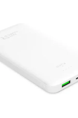 Offre Spéciale Batterie de secours USB A+A+C 10000 mAh FastCharge Blanc Puro
