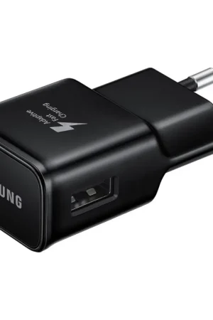 Chargeur USB Type A 15 Watts Charge rapide Samsung Noir Certifié