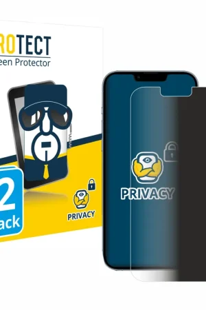 Solde 2 Pièces BROTECT Protecteur d'écran Privacy Clear pour Apple iPhone 13 Pro Max