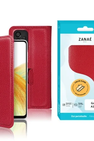 Acheter En Ligne Etui Portefeuille Zanae pour Galaxy A33 5G