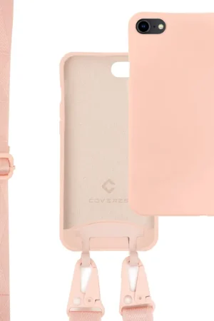 Produit De Marque Coverzs Coque silicone à bande épaisse iPhone 7 / 8 / SE 2020 (rose)