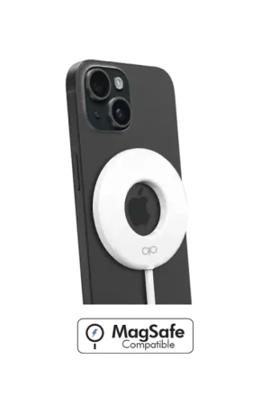Chargeur induction Anneau Compatible MagSafe 15W Blanc Force Power Livraison Gratuite