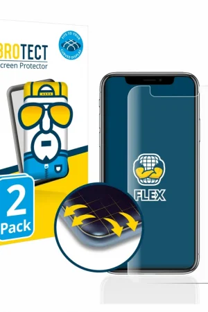 2 Pièces BROTECT Flex Full-Cover film de protection pour Apple iPhone X Offre Spéciale