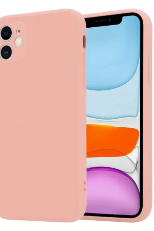 Paiement Sécurisé ShieldCase Coque silicone carrée iPhone 11 (rose)