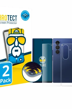 Vente Flash 2 Pièces BROTECT Flex Full-Cover film de protection pour Samsung Galaxy Z Fold 7 (Avant+Arrière)