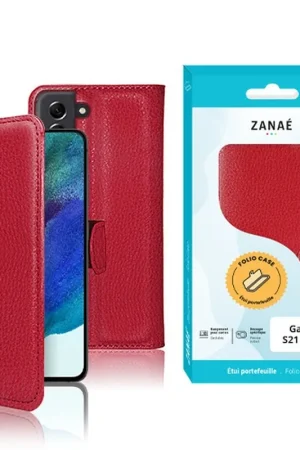 Acheter En Ligne Etui Portefeuille Zanae pour Galaxy S21 FE 5G