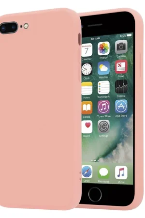 Usine Directe ShieldCase Coque silicone carrée  iPhone 7 Plus / 8 Plus (rose)