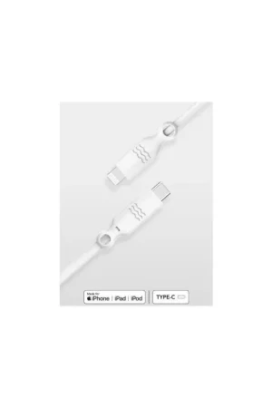Meilleur Choix Câble Recyclable USB C/Lightning 2m Blanc Just Green