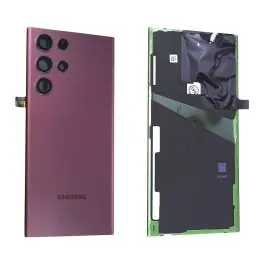 Vitre Arrière Samsung Galaxy S22 Ultra 5G (S908B) Bordeaux Occasion Grade A Commander Vite