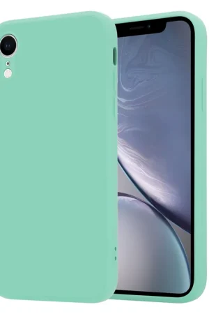 Livraison Express ShieldCase Coque silicone carrée iPhone Xr (aqua)