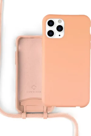 Top Vente Coverzs Coque silicone avec cordon iPhone 12 Pro Max (orange)