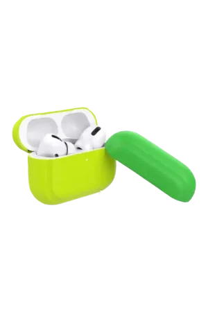 Coque Silicone Airpods Pro Jaune Fluo Puro Promotion