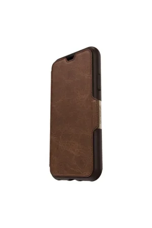 Etui pour iPhone X/Xs - OtterBox Strada series en cuir véritable - marron Prix Cassé