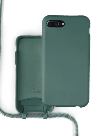 Coverzs Coque silicone avec cordon iPhone 7/8 Plus (vert foncé) Acheter Direct