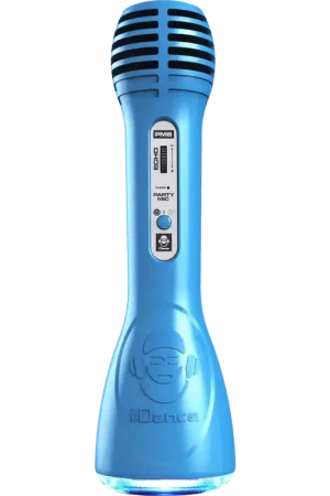 Expédié Aujourd’hui Microphone 2 en 1 Karaoké et Bluetooth Bleu Idance