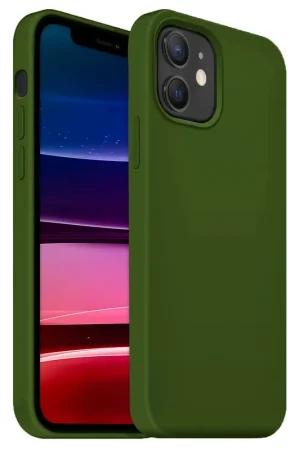 Coverzs Coque silicone de luxe iPhone 11 (vert armée) Haute Qualité