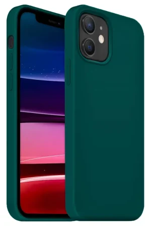 Meilleure Vente Coverzs Coque silicone de luxe iPhone 11 (vert foncé)