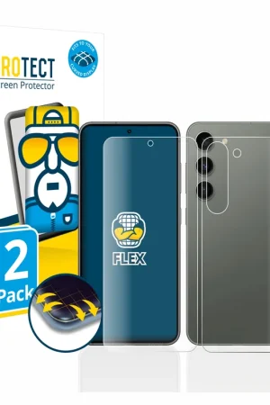 2 Pièces BROTECT Flex Full-Cover film de protection pour Samsung Galaxy S23 (Avant+Arrière) Populaire
