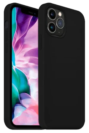 Coverzs Coque silicone de luxe iPhone 12 Pro Max (noir) Prix Bas
