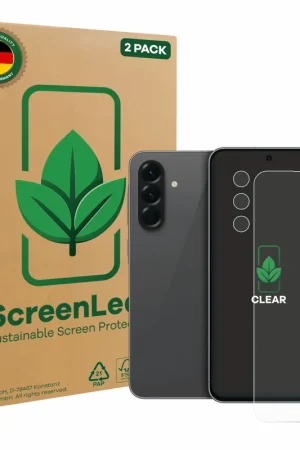 Acheter En Ligne 2 Pièces ScreenLeaf Clear Protection d'écran durable pour Samsung Galaxy A56 5G (Avant+Caméra)