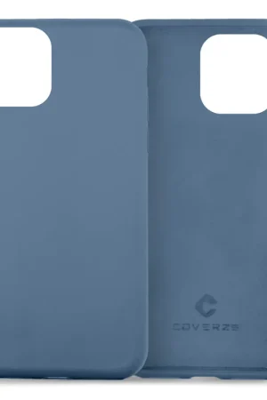 Acheter En Ligne Coverzs Coque silicone de luxe iPhone 13 Mini (bleu clair)