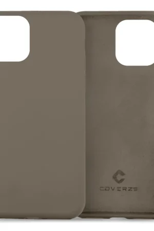 Vente Directe Coverzs Coque silicone de luxe iPhone 13 Mini (gris)