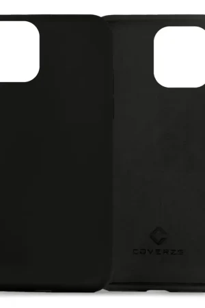 Coverzs Coque silicone de luxe iPhone 13 Mini (noir) Livraison Express