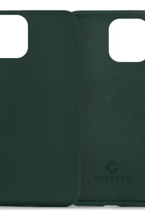 Commander Maintenant Coverzs Coque silicone de luxe iPhone 13 Pro (vert foncé)